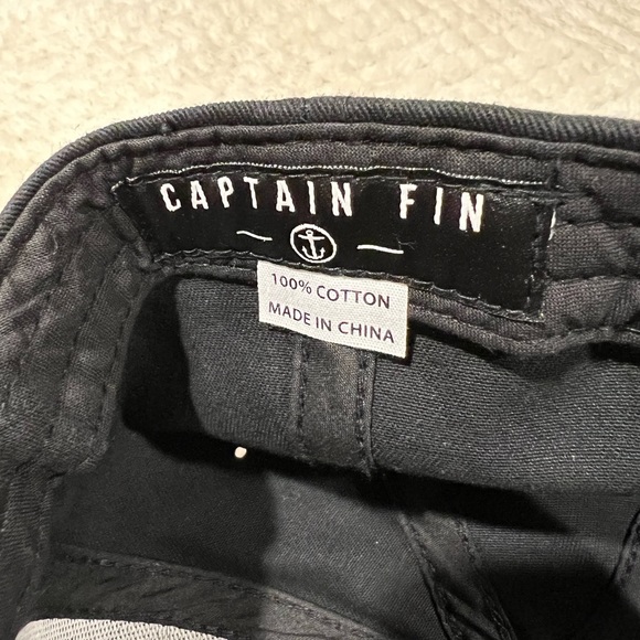 Captain Fin Co. Black SnapBack Anchor Hat - Picture 4 of 4